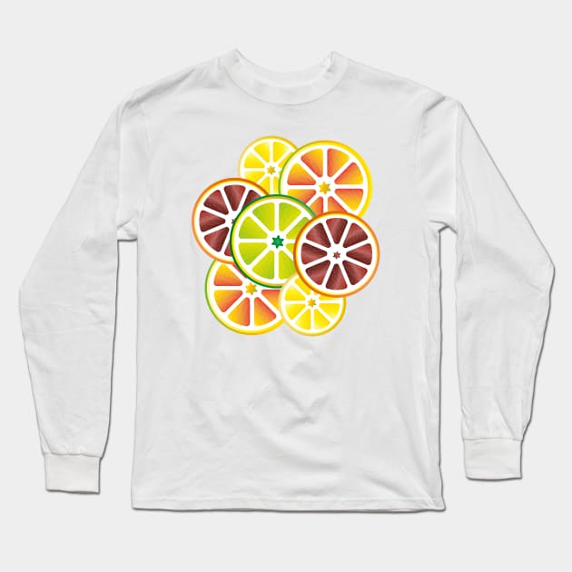 Citrus Long Sleeve T-Shirt by KirmiziKoi